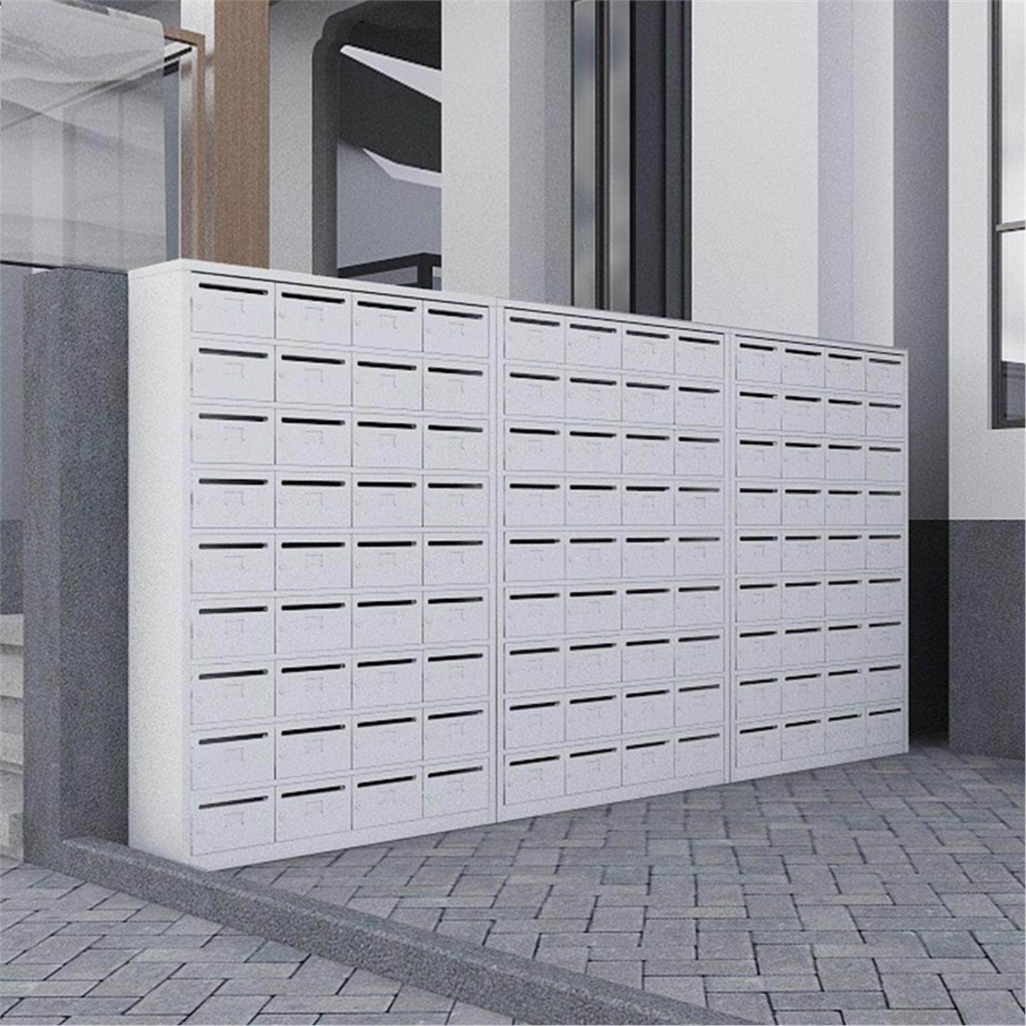 定制小区信报箱钢制多门带锁文件投递柜不锈钢外防雨信件箱奶报箱,淘宝优惠券,粉丝福利购,淘宝优惠卷