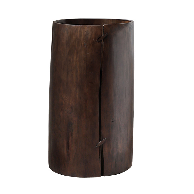 侘寂风绿植落地花器实木拼接桶客厅植物桶民宿装饰摆件度假大花缸,淘宝优惠券,粉丝福利购,淘宝优惠卷