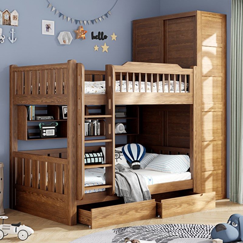 上下铺双层床实木多功能高低子母床红橡木双人床上下铺儿童上下床,淘宝优惠券,粉丝福利购,淘宝优惠卷