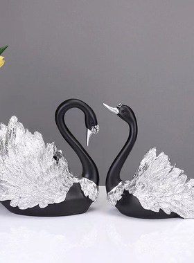 现代轻奢风高级感天鹅摆件北欧家居玄关客厅电视酒柜小装饰品摆件