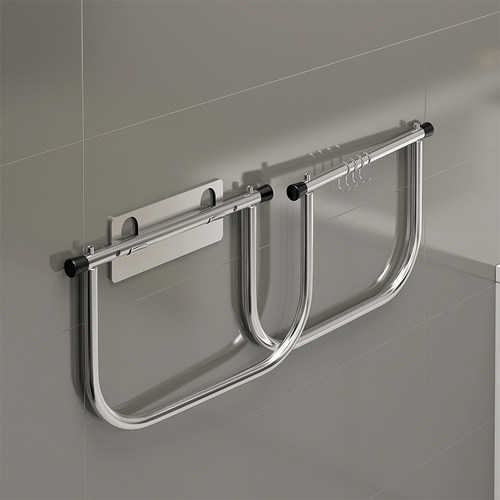 浴室盆子脸盆收纳架不锈钢卫生间厕所放洗脸盆置物架壁挂式免打孔 - 图3