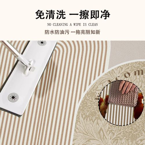 侘寂风免洗地垫入户门垫进门玄关PVC可裁剪门口脚垫防滑地毯定制 - 图2