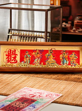 文创礼品伴手礼摆台唐卡礼物花店搭配花束伴手礼送顾客家居桌面装