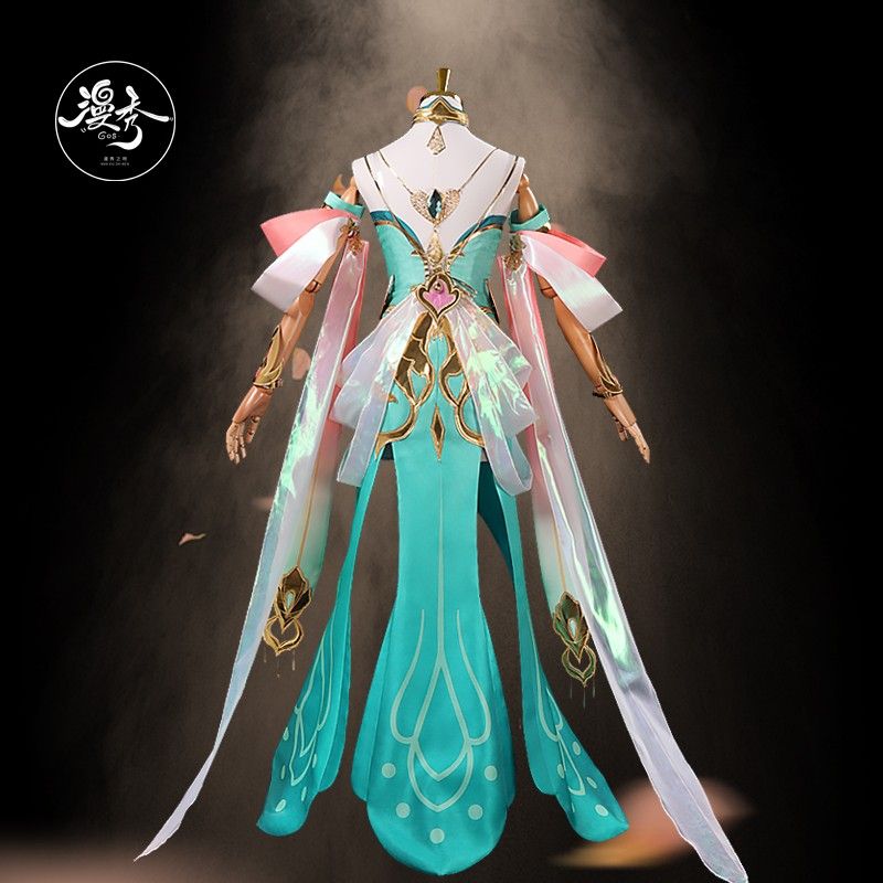 漫秀全款定制王者荣耀cos服装杨玉环原皮cosplay服装套装道具 - 图2