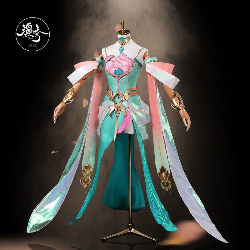 漫秀全款定制王者荣耀cos服装杨玉环原皮cosplay服装套装道具 - 图3