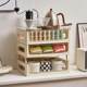Cup holder dustproof storage rack coffee cup water bar storage rack coffee rack desktop water cup holder tea bag storage box