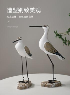 地中海海洋风格海鸥海鸟儿童房样板房电视柜家居隔板装饰摆件礼物