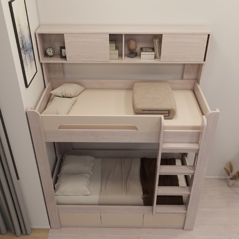 [可发香港]双层床上下铺儿童抽屉箱香港高架碌架床高低储物柜組合,淘宝优惠券,粉丝福利购,淘宝优惠卷