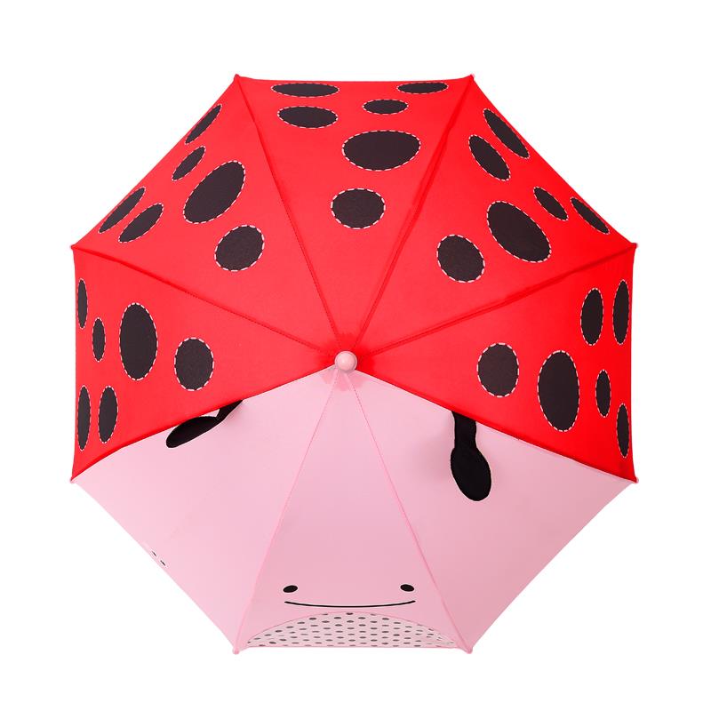 New American kindergarten boys and girls baby ultra-light children's umbrella rain gear primary school children 3D anti-pinch parasol