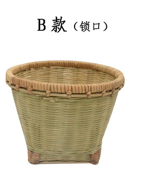 小竹筐竹制品手工编织藤编收纳盒
