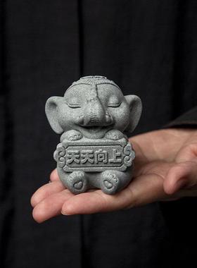 好好学习天天向上可爱大象摆件桌面装饰品学校小朋友生日礼物礼品