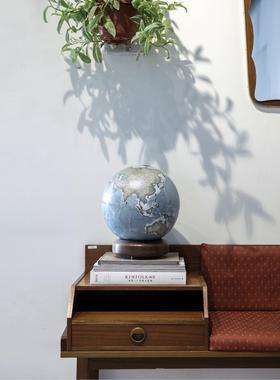 HomelyGlobe宏微地球 书房客厅办公室摆件冰川蓝双语地球仪32cm