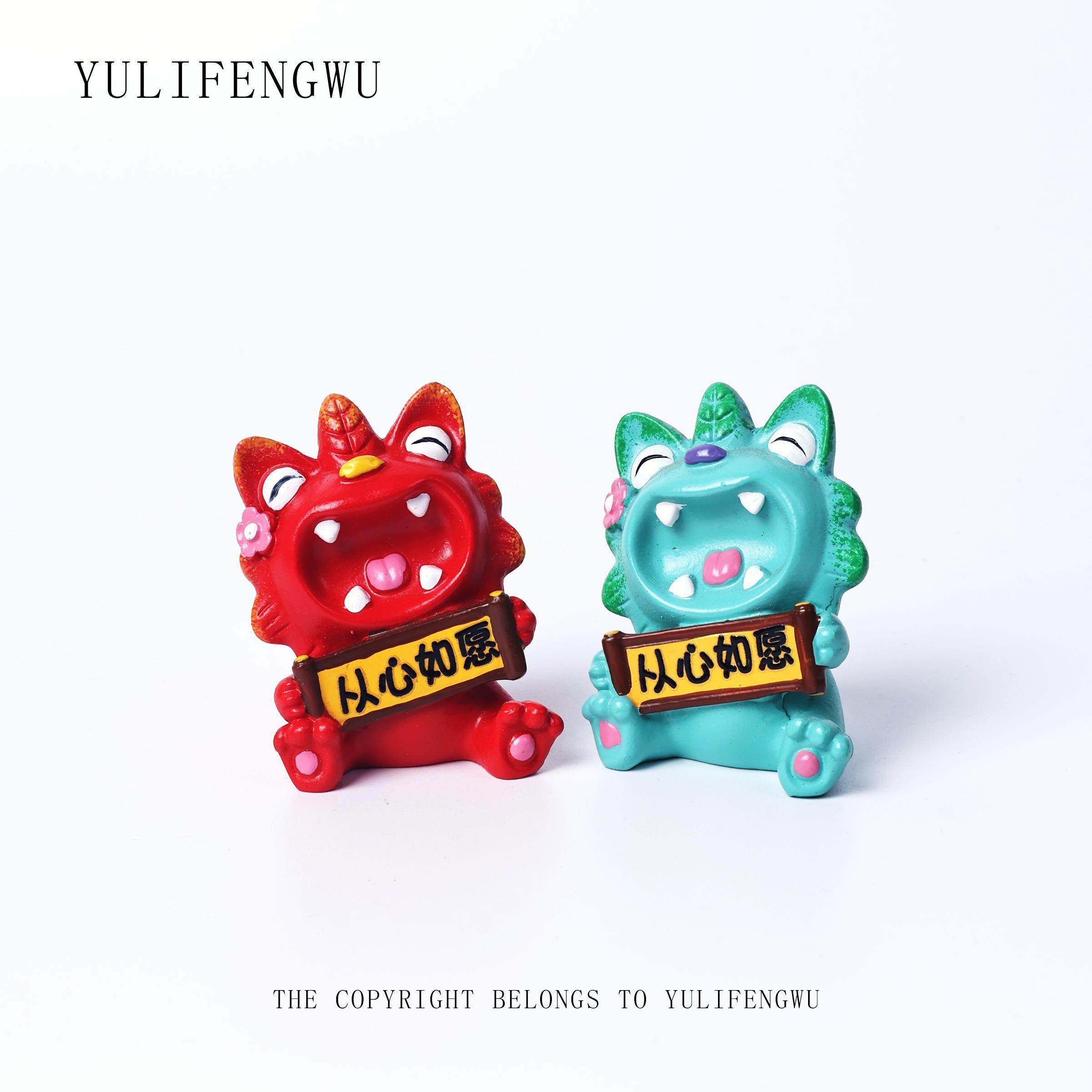 鱼里风物｜从心如愿 瓦猫摆件小号云南非遗文创办公室桌面装饰礼,淘宝优惠券,粉丝福利购,淘宝优惠卷