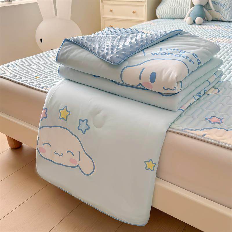 玉桂狗乳胶冰丝凉席夏被三四件套床单人宿舍夏季天空调软席子床垫,淘宝优惠券,粉丝福利购,淘宝优惠卷