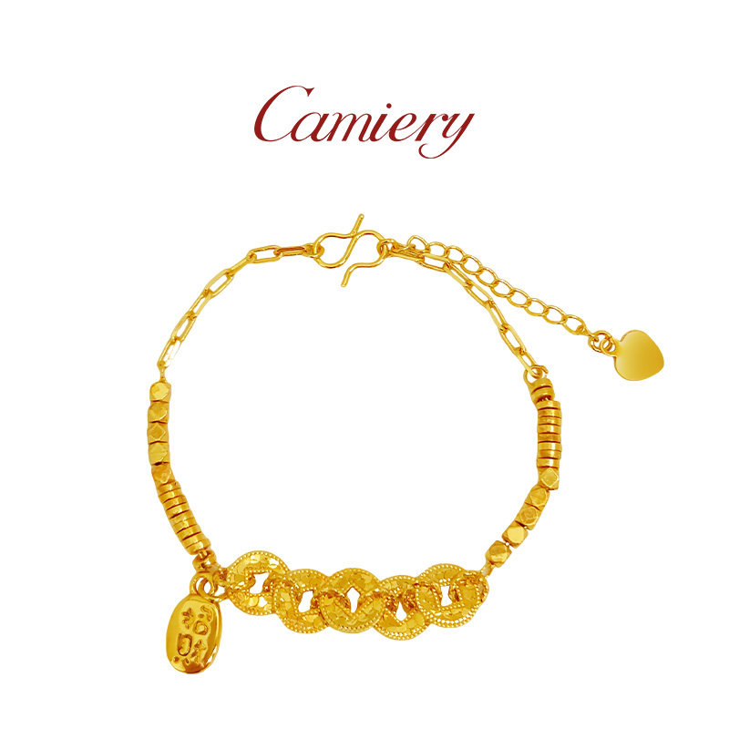 CAMIERY原创轻奢碎碎冰蹦迪珠手链绝美小众精致叠戴24k不掉色手链,淘宝优惠券,粉丝福利购,淘宝优惠卷