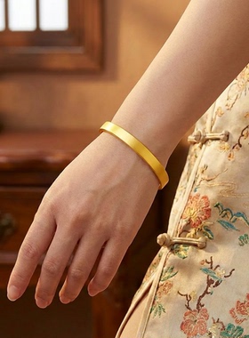 CAMIERY 转运爆款大福手镯 轻奢小众精致手镯 镀24K真金遇水保色