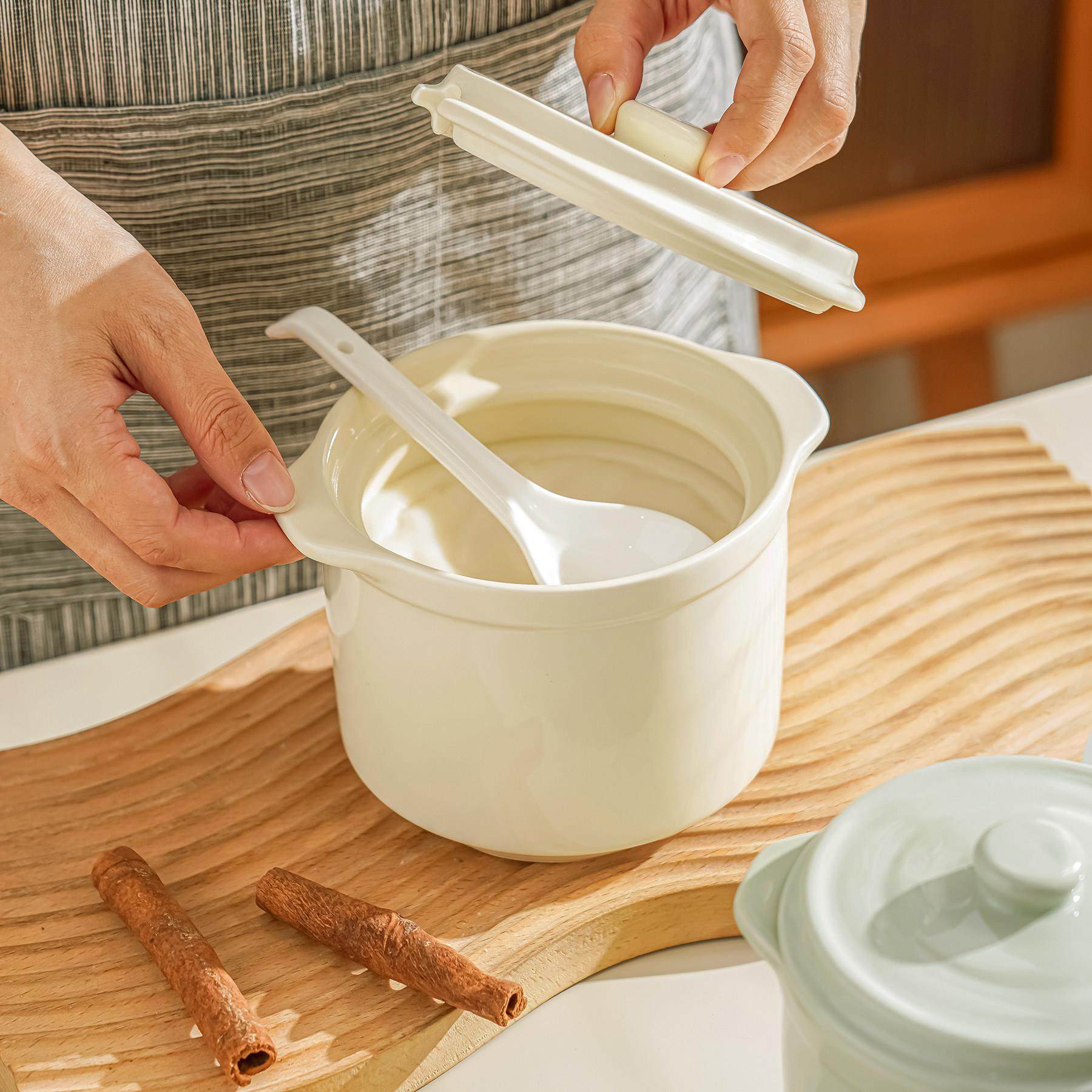 陶瓷猪油罐耐高温家用带盖子食品级荤油辣椒油厨房专用罐可放冰箱,淘宝优惠券,粉丝福利购,淘宝优惠卷