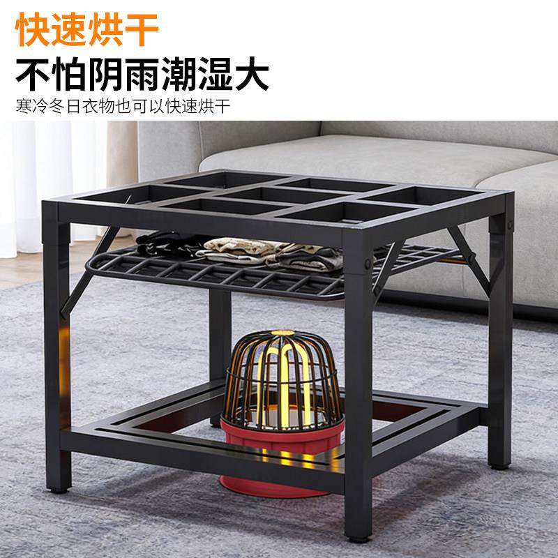 烤火桌子全套家用可折叠烤火架秋冬季烤火炉取暖桌四方新款不锈钢,淘宝优惠券,粉丝福利购,淘宝优惠卷
