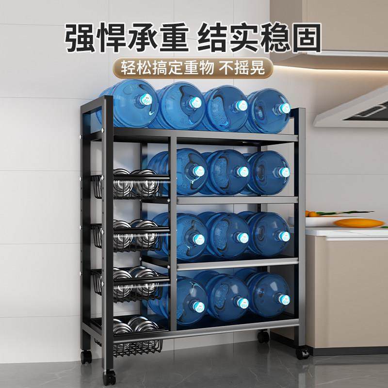 厨房微波炉置物架落地多层蔬菜收纳架家用多功能烤箱杂物储物架子,淘宝优惠券,粉丝福利购,淘宝优惠卷