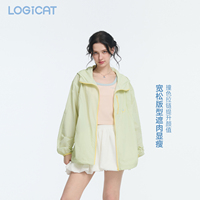 蒲熠星明星同款LOGICAT撞色防晒衣