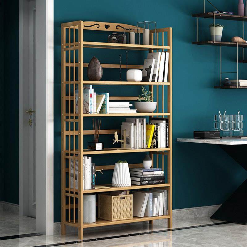 书架楠竹置物架落地省空间家用经济型学生儿童简易书柜实木收纳层,淘宝优惠券,粉丝福利购,淘宝优惠卷