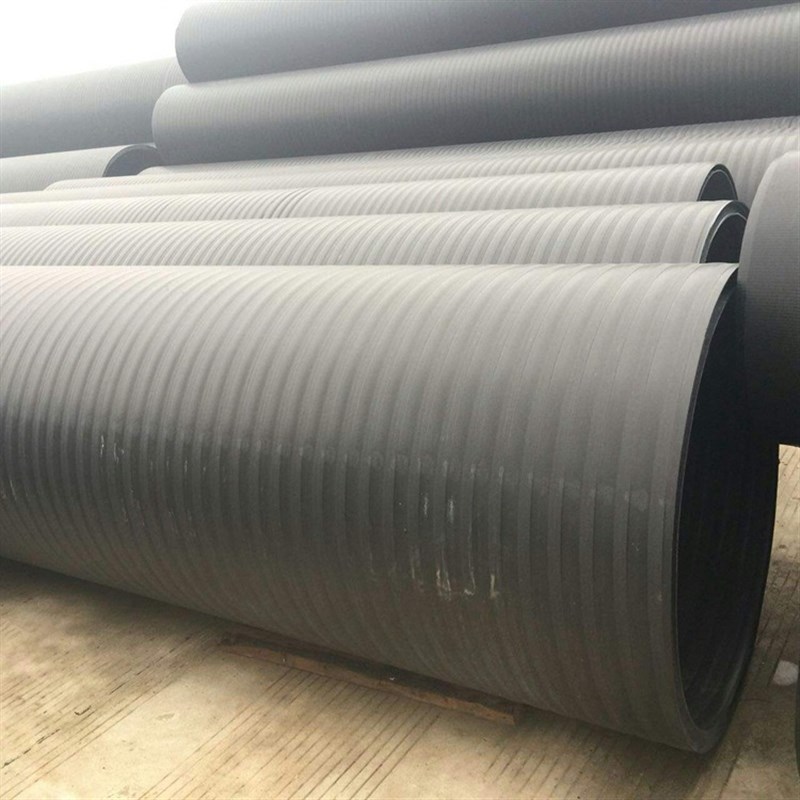 hdpe中空壁缠绕管A型塑料检查井井筒管市政下水道排污管塑钢缠绕 - 图1