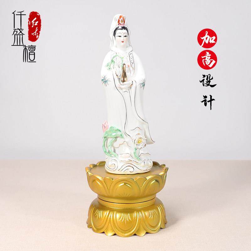 实木佛像底座加高垫高托架观音菩萨财神关公神像供奉供佛香炉圆形,淘宝优惠券,粉丝福利购,淘宝优惠卷