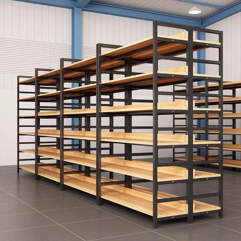 书架一体靠墙可移动落地置物架客厅钢木多层货架简易书柜展示架子,淘宝优惠券,粉丝福利购,淘宝优惠卷