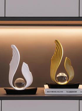 风生水起酒柜装饰品摆件轻奢高档客厅玄关电视柜办公室家居工艺品