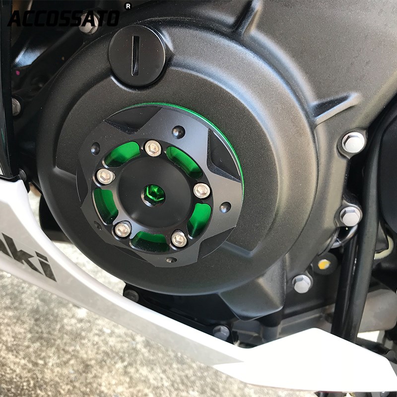 适用与川崎NINJA400改装引擎边盖忍者400 z400发动机防摔罩保护盖 - 图2