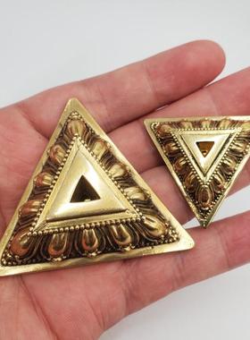 精工纯铜普巴撅金刚杵降魔杵金刚橛底座大号黄铜底座通用三个尺寸