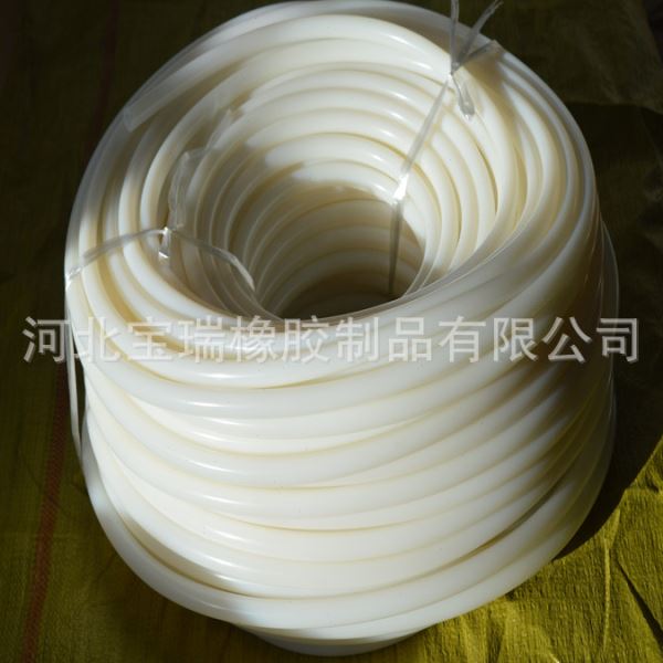 硅胶管乳白色工业硅胶管红色夹布工业硅胶管白色耐温硅胶软管 - 图0