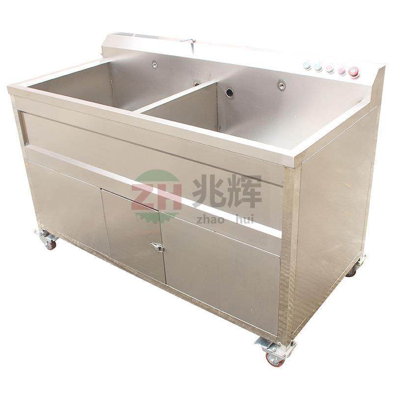厂家提供ZH-SQX1500型分隔双缸蔬果洗菜机饭店厨房洗菜清洗设备,淘宝优惠券,粉丝福利购,淘宝优惠卷