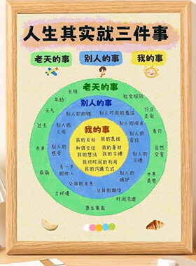 人生三件事相框摆台停止内耗焦虑