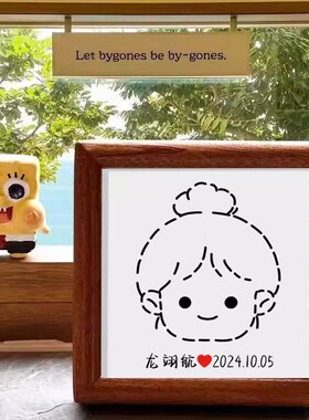 宝宝胎毛脐带纪念品diy相框