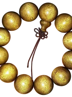 四川老料金丝楠木手串108颗沉香男项链念珠金丝楠阴沉.木佛珠手链