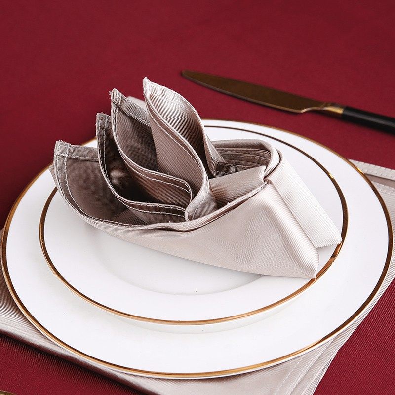 高档酒店口布宴会折花餐巾布西餐厅围脖子小方巾饭店口杯餐布餐垫,淘宝优惠券,粉丝福利购,淘宝优惠卷