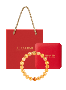 【已过香香】天然黄水晶招财手串