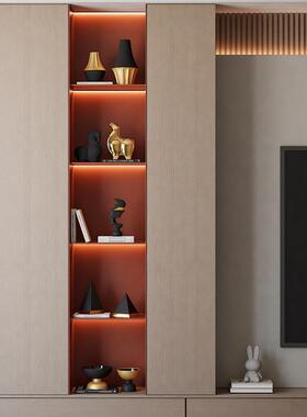 轻奢高档电镀金陶瓷工艺品酒柜艺术品摆件客厅小众电视柜装饰摆设