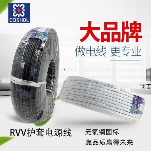 胜华ZR-RVV2 3 4芯*0.5 0.75 1.0 1.5 4 6平方护套线国标电源线 - 图1
