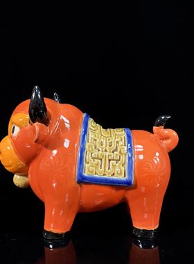 马摆件创意卡通十二生肖陶瓷储钱罐新中式动物装饰品儿童生日送礼