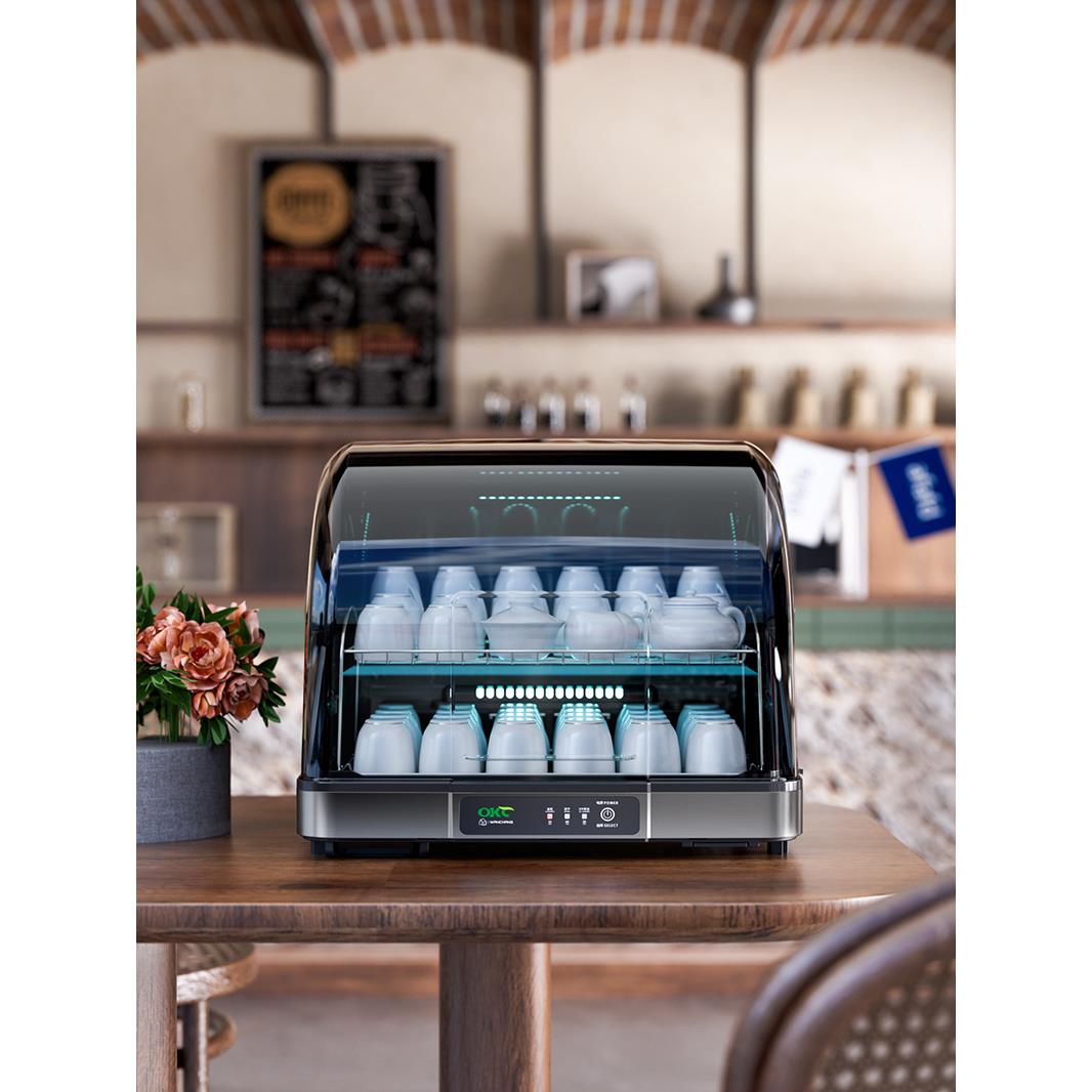 Tea set disinfection cabinet small disinfection cabinet tea cup special dryer all-in-one tea ceremony office desktop cup storage