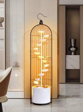 现代轻奢流水摆件循环水客厅电视柜沙发旁边落地装饰乔迁新居礼品