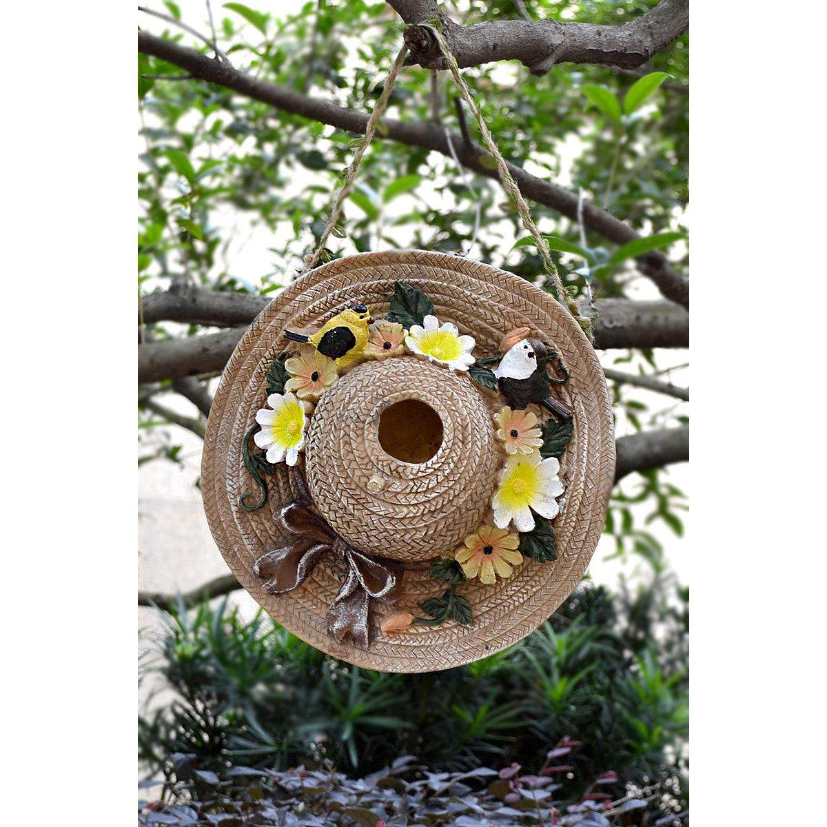 户外庭院树脂创意鸟窝鸟巢别墅花园景观园艺布置造景装饰挂饰摆件,淘宝优惠券,粉丝福利购,淘宝优惠卷