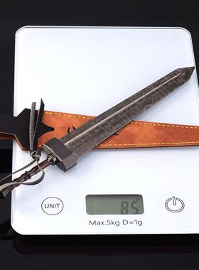 艾尔登法环游戏周边大马士革钢纹巨剑22CM全金属玩具模型摆件