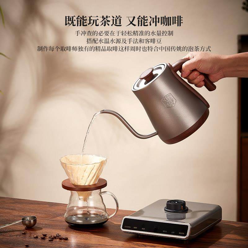 细长嘴316不锈钢全自动底部上水烧水壶咖啡泡茶专用自吸电热水壶,淘宝优惠券,粉丝福利购,淘宝优惠卷