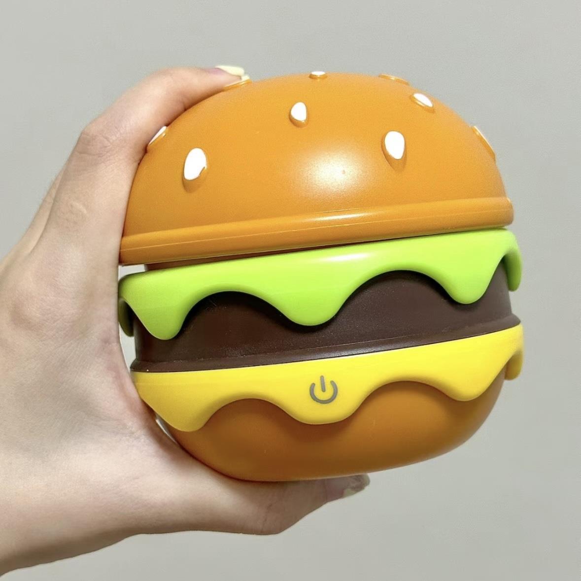 汉堡薯条小夜灯麦当劳联名创意氛围摆件生日礼物宿舍卧室装饰台灯 - 图0