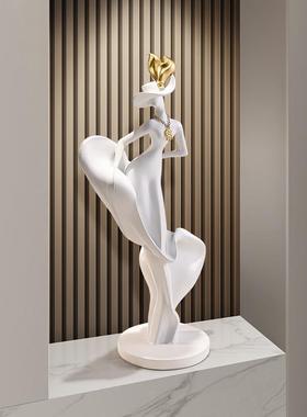 户玄关抽象人物意艺术装摆件11hpy117客入厅电视柜现代创高级感壁