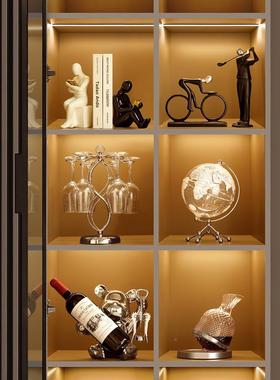 家海贝轻奢档居客厅电视柜酒柜暴海力熊酒柜套装红高酒架餐边柜装