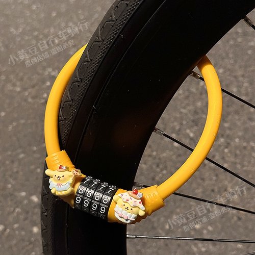玩具总动员自行车密码锁卡通防盗锁公路车儿童单车自行车锁钢缆锁 - 图2